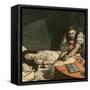 Doctor Risking Own Life-Andre Galland-Framed Stretched Canvas