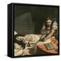 Doctor Risking Own Life-Andre Galland-Framed Stretched Canvas