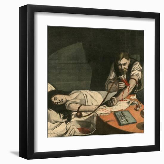 Doctor Risking Own Life-Andre Galland-Framed Art Print