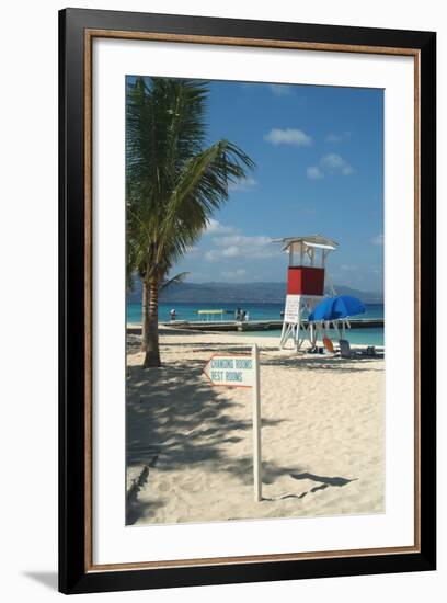 Doctor's Cave Beach, Montego Bay, Jamaica, West Indies, Caribbean, Central America-Ethel Davies-Framed Photographic Print