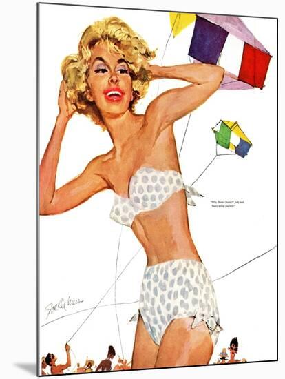 Doctor's Holiday  - Saturday Evening Post "Leading Ladies", July 30, 1960 pg.16-Joe de Mers-Mounted Giclee Print