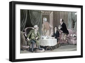 Doctor Syntax Making His Will, C1816-Thomas Rowlandson-Framed Giclee Print