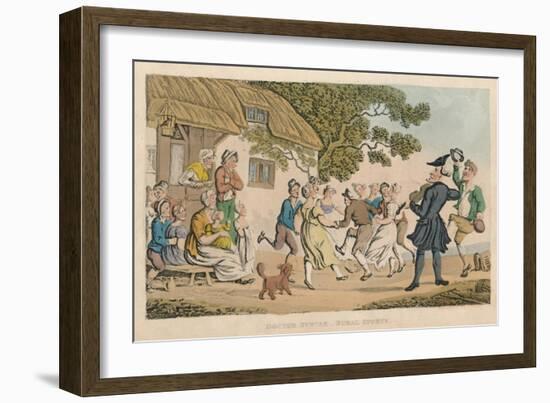 'Doctor Syntax - Rural Sports', 1820-Thomas Rowlandson-Framed Giclee Print