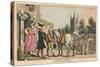 'Doctor Syntax, Setting out on His Tour to the Lakes', 1820-Thomas Rowlandson-Stretched Canvas