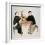 Doctor Taking Pulse-null-Framed Giclee Print