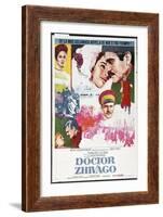 Doctor Zhivago, Spanish Movie Poster, 1965-null-Framed Art Print