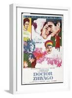 Doctor Zhivago, Spanish Movie Poster, 1965-null-Framed Art Print