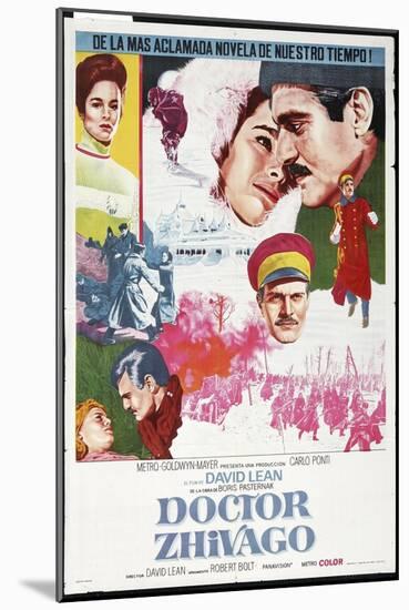 Doctor Zhivago, Spanish Movie Poster, 1965-null-Mounted Art Print