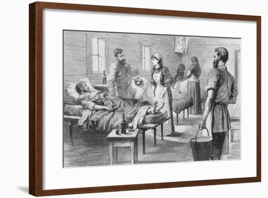 Doctors and Nurses Attending to Patients-null-Framed Giclee Print