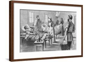 Doctors and Nurses Attending to Patients-null-Framed Giclee Print