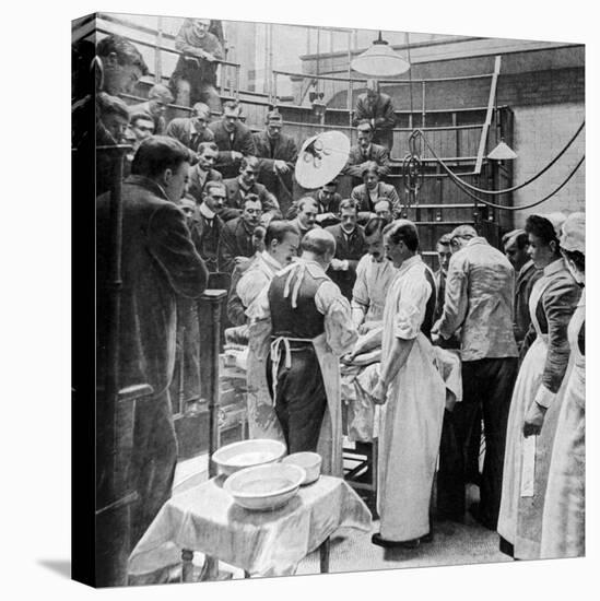 Doctors and Spectators Watching Operation Being Performed at Charing Cross Hospital-null-Stretched Canvas