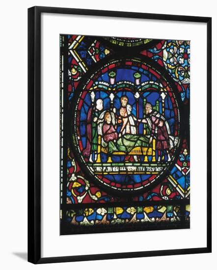 Doctors in Consultation around Sick Person-null-Framed Giclee Print