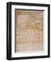 Document Constituting the Proclamation of the Louisiana Purchase, Dated 1803-null-Framed Giclee Print