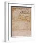 Document Constituting the Proclamation of the Louisiana Purchase, Dated 1803-null-Framed Giclee Print