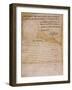 Document Constituting the Proclamation of the Louisiana Purchase, Dated 1803-null-Framed Giclee Print