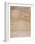 Document Constituting the Proclamation of the Louisiana Purchase, Dated 1803-null-Framed Giclee Print
