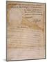 Document Constituting the Proclamation of the Louisiana Purchase, Dated 1803-null-Mounted Giclee Print