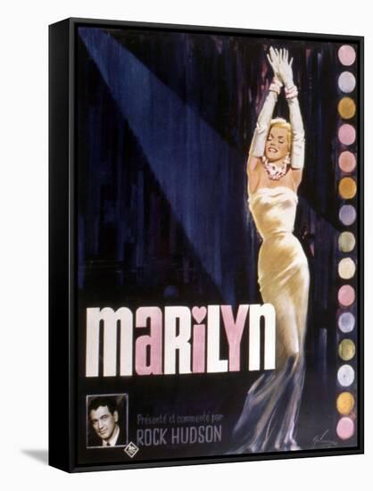 Documentaire Marilyn De Rock Hudson-null-Framed Stretched Canvas