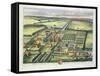 Doddington in the County of Lincoln Engraved by Johannes Kip (C.1652-1722)-Leonard Knyff-Framed Stretched Canvas