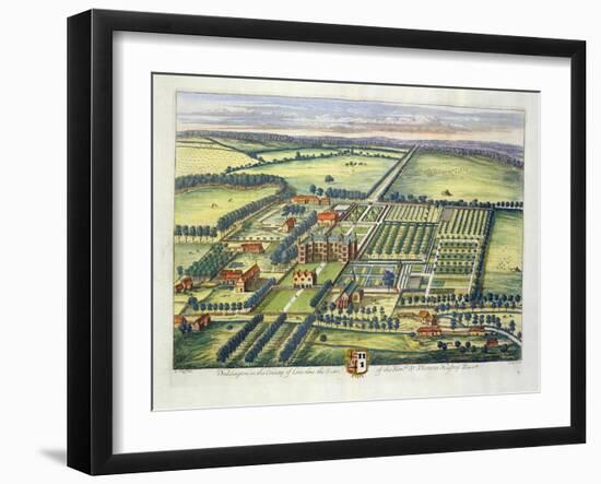 Doddington in the County of Lincoln Engraved by Johannes Kip (C.1652-1722)-Leonard Knyff-Framed Giclee Print