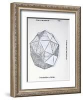Dodecaedron Elevatum Solidum, Illustration from 'Divina Proportione' by Luca Pacioli…-Leonardo da Vinci-Framed Giclee Print