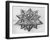 Dodecahedron, from "De Divina Proportione" by Luca Pacioli, Published 1509, Venice-Leonardo da Vinci-Framed Giclee Print