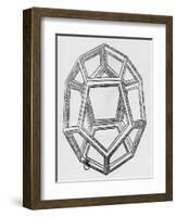 Dodecahedron, from "De Divina Proportione" by Luca Pacioli, Published 1509, Venice-Leonardo da Vinci-Framed Giclee Print