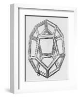 Dodecahedron, from "De Divina Proportione" by Luca Pacioli, Published 1509, Venice-Leonardo da Vinci-Framed Giclee Print