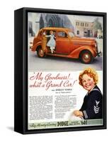 Dodge Automobile Ad, 1936-null-Framed Stretched Canvas