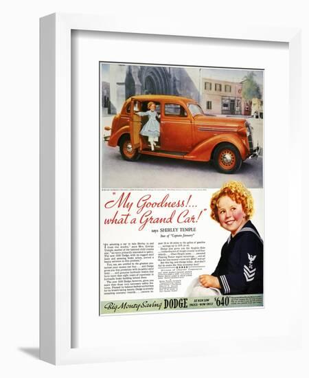 Dodge Automobile Ad, 1936-null-Framed Giclee Print