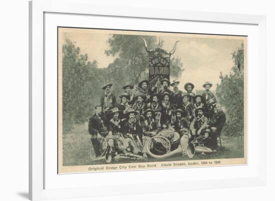 Dodge City Cowboy Band-null-Framed Art Print