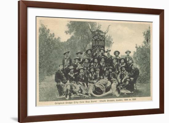 Dodge City Cowboy Band-null-Framed Art Print