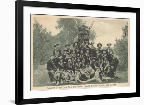 Dodge City Cowboy Band-null-Framed Art Print