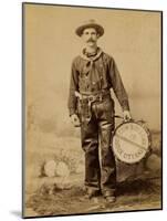 Dodge City Drummer-null-Mounted Art Print