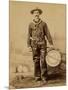 Dodge City Drummer-null-Mounted Art Print