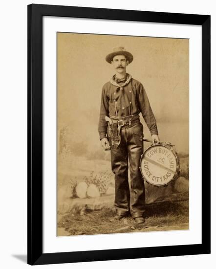 Dodge City Drummer-null-Framed Art Print