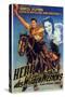 Dodge City, German Movie Poster, 1939-null-Stretched Canvas