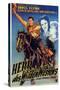 Dodge City, German Movie Poster, 1939-null-Stretched Canvas