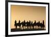 Dodge City Sign with Cowboy Silhouettes, Kansas, USA-Walter Bibikow-Framed Photographic Print