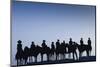 Dodge City Sign with Cowboy Silhouettes, Kansas, USA-Walter Bibikow-Mounted Photographic Print