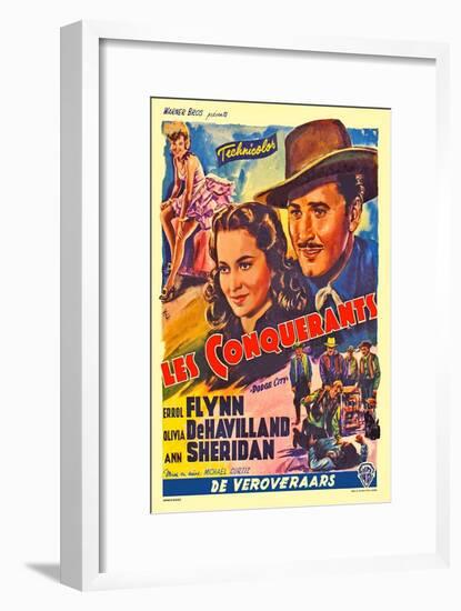 Dodge City, Spanish Movie Poster, 1939-null-Framed Art Print