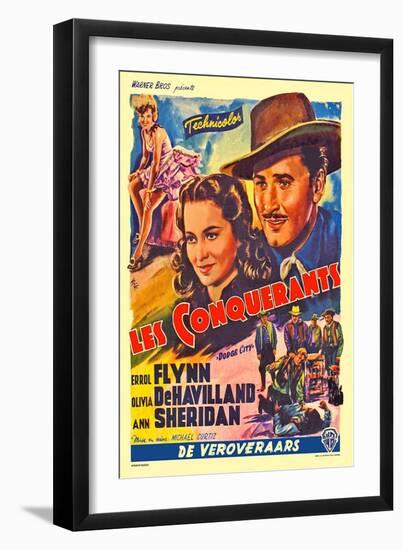 Dodge City, Spanish Movie Poster, 1939-null-Framed Art Print