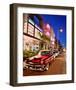 Dodge Classic Car on Collins Avenue, Miami Beach in Miami, Florida, USA-null-Framed Art Print