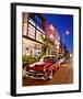 Dodge Classic Car on Collins Avenue, Miami Beach in Miami, Florida, USA-null-Framed Art Print