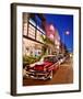 Dodge Classic Car on Collins Avenue, Miami Beach in Miami, Florida, USA-null-Framed Art Print