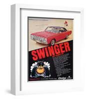 Dodge Dart Swinger 340-null-Framed Art Print