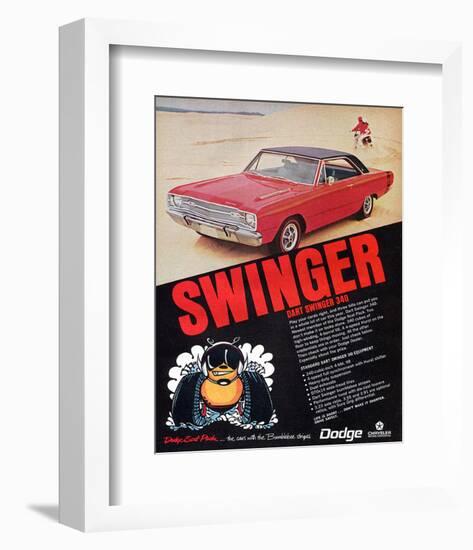 Dodge Dart Swinger 340-null-Framed Art Print