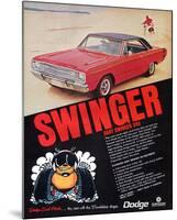 Dodge Dart Swinger 340-null-Mounted Art Print