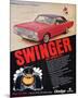 Dodge Dart Swinger 340-null-Mounted Art Print