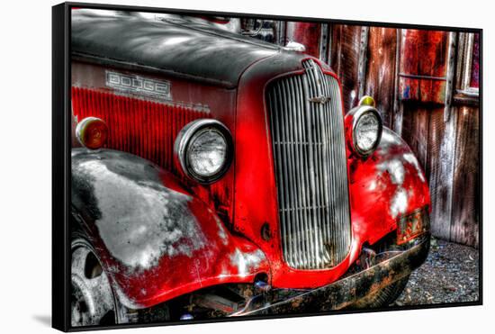Dodge truck, Jerome, Yavapai County, Arizona, USA-null-Framed Stretched Canvas